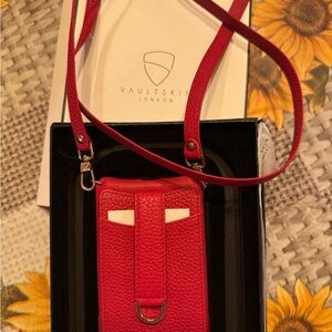 Red Phone Case with Strap